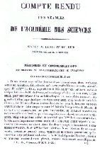 Compte-Rendu Académie des Sciences