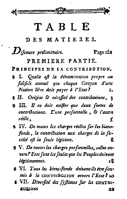 Table des matières - 1