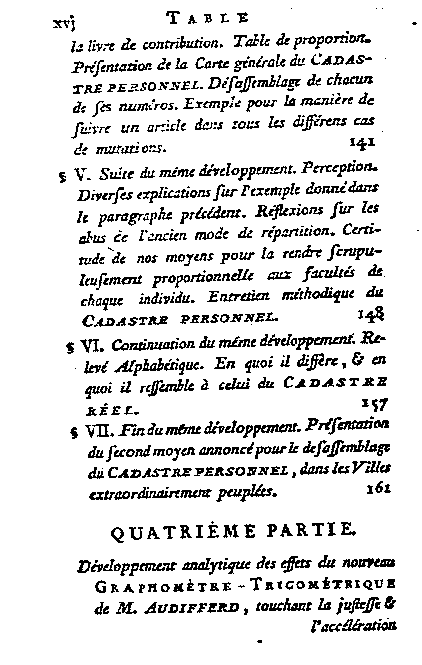 Table des matières - 4